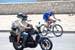 Photo moto (Watson ) alonside a rider in the break  		CREDITS:   		TITLE: Tour de France, 2009  		COPYRIGHT: � Tom Evans 2009