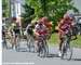 The Colombians set a hard tempo on the climb  		CREDITS:   		TITLE: Tour de Beauce  		COPYRIGHT: Rob Jones/www.canadiancyclist.com