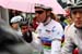 Nicole Cooke stays dry waiting to start