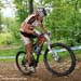 Marie-Helene Premont (Team Maxxis-Rocky Mountain Bicycles ) was having trouble breathing  		CREDITS: Rob Jones  		TITLE: Bromont Canada Cup  		COPYRIGHT: Rob Jones