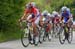 Marianne Vos (DSB Bank) reacts to moves on Cote de Thon