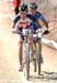 Irina Kalentieva caught Koerber just as the end of the 5th lap  		CREDITS:   		TITLE: MTB World Championships Canberra Australia  		COPYRIGHT: www.canadiancyclist.com