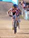 Pendrel and Rode Ravenal sprint  		CREDITS:   		TITLE: MTB World Championships Canberra Australia  		COPYRIGHT: www.canadiancyclist.com