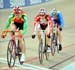 The break stayed together for two laps