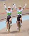 Meares and McCulloch celebrate their win