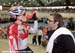A last minute chat before the start