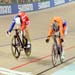 Pendleton only took the lead in the final metre of the third ride to win the title