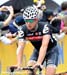 Dom Rollin crashed for the second time in this Tour of California  		CREDITS: Rob Jones  		TITLE: Tour of California  		COPYRIGHT: CANADIANCYCLIST