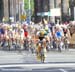 Veilleux leads the peloton onto the finishing circuit  		CREDITS: Rob Jones  		TITLE: Tour of California  		COPYRIGHT: CANADIANCYCLIST