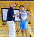 Dave Zabriskie signs in and talks to announcer Dave Towle  		CREDITS: Rob Jones  		TITLE: Tour of California  		COPYRIGHT: CANADIANCYCLIST