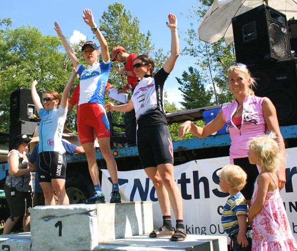 Women's podium