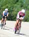 Krystal Jeffs passes Arlene Marchildon  		CREDITS: Rob Jones  		TITLE: 2010 Road Nationals  		COPYRIGHT: Rob Jones/CANADIANCYCLIST