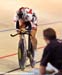 Tara Whitten getting some encouragement from Richard Wooles  		CREDITS: Rob Jones  		TITLE: 2010 Track World Championships Copenhagen, Denmark  		COPYRIGHT: Rob Jones/CANADIANCYCLIST