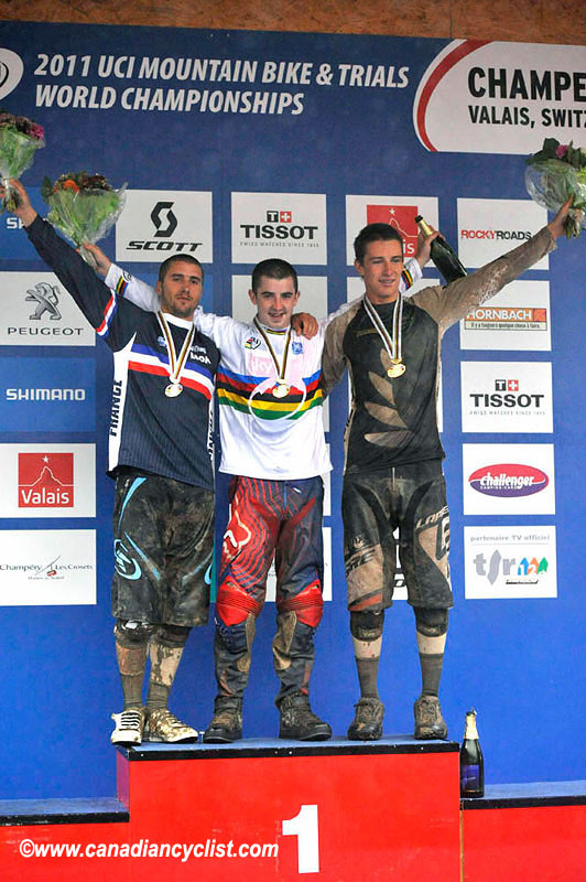 men podium