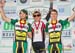 Junior Mens Podium (L-R): Bretton Matthews, Marc-Antoine Nadon, Davis Ross 		CREDITS:  		TITLE:  		COPYRIGHT: Jon Safka/www.cyclingphotos.ca 2011� All rights retained - no copying, printing or other manipulation, editing or processing per