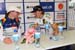 Annemiek Van Vleuten (Nederland Bloeit) and Ina Yoko Teutenberg (HTC-HighRoad) at the press conference 		CREDITS: CJ Farquharson 		TITLE:  		COPYRIGHT: CJ Farquharson    2011�         All rights retained - no copying, printing or other manipulation, editi