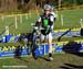 Aaron Schooler leading Mark Batty 		CREDITS:  		TITLE: 2011 Cyclocross Nationals  		COPYRIGHT: Rob Jones/www.canadiancyclist.com 2011� All rights retained - no use permitted without prior, written permission