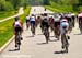 A view of Jeannie Longo (R) at the back on the downhill  		CREDITS: Jon Safka 		TITLE: GP Gatineau 		COPYRIGHT: Jon Safka 2011� All rights retained - no copying, printing or other manipulation, editing or processing permitted without prior, written permis