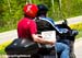 The gap to Denise Ramsden, still up the road alone 		CREDITS: Jon Safka 		TITLE: GP Gatineau 		COPYRIGHT: Jon Safka 2011� All rights retained - no copying, printing or other manipulation, editing or processing permitted without prior, written permission