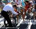 Gilbert does some last minute brake adjustments 		CREDITS: Rob Jones 		TITLE: Grand Prix Cycliste de Quebec 		COPYRIGHT: Rob Jones/www.canadiancyclist.com 2011� All rights retained - no copying, printing or other manipulation, editing or processing permit