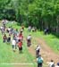 The long climb in the heat was hard on the riders 		CREDITS: Rob Jones 		TITLE: World Cup Mont Ste-Anne 		COPYRIGHT: Rob Jones/www.canadiancyclist.com 2011� All rights retained - no copying, printing or other manipulation, editing or processing permitted 
