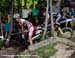 Burry Stander (Specialized Racing) crashes at the top of Beatrice 		CREDITS: Rob Jones 		TITLE: World Cup Mont Ste-Anne 		COPYRIGHT: Rob Jones/www.canadiancyclist.com 2011� All rights retained - no copying, printing or other manipulation, editing or proce