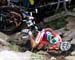 Burry Stander (Specialized Racing) crashes at the top of Beatrice 		CREDITS: Rob Jones 		TITLE: World Cup Mont Ste-Anne 		COPYRIGHT: Rob Jones/www.canadiancyclist.com 2011� All rights retained - no copying, printing or other manipulation, editing or proce
