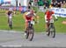 Lea Davison (Specialized Racing) wins heat in 1/4 finals 		CREDITS:  		TITLE: Nove Mesto Na Morave World Cup 		COPYRIGHT: Rob Jones/www.canadiancyclist.com 2011� All rights retained - no copying, printing or other manipulation, editing or processing permi