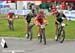 Severin Disch (Thoemus Racing Team) and Daniel Federspiel  in 1/4 finals 		CREDITS:  		TITLE: Nove Mesto Na Morave World Cup 		COPYRIGHT: Rob Jones/www.canadiancyclist.com 2011� All rights retained - no copying, printing or other manipulation, editing or 
