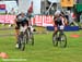 Paul Van Der Ploeg (Felt Oetztal X - Bionic Team) and Thomas Litscher (Felt Oetztal X - Bionic Team)  in 1/2 finals 		CREDITS:  		TITLE: Nove Mesto Na Morave World Cup 		COPYRIGHT: Rob Jones/www.canadiancyclist.com 2011� All rights retained - no copying, 