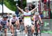 Bronzini celebrates her win 		CREDITS:  		TITLE: 2011 Liberty Classic 		COPYRIGHT: www.canadiancyclist.com