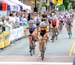 Leah Kirchmann (Team Manitoba) leads Joelle Numainville (TIBCO) across the line 		CREDITS:  		TITLE: Road National Championships 		COPYRIGHT: Rob Jones/www.canadiancyclist.com 2011� All rights retained - no copying, printing or other manipulation, editing