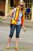 Mhairi Gilmore was a busy volunteer at the main intersection in Belfountaine 		CREDITS:  		TITLE:  		COPYRIGHT: Jon Safka 2010� All rights retained - no copying, printing or other manipulation, editing or processing permitted without prior, written permis