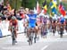 Giorgia Bronzini  wins her 2nd World Championship 		CREDITS:  		TITLE: Road World Championships 		COPYRIGHT: Rob Jones/www.canadiancyclist.com 2011� All rights retained - no use permitted without prior, written permission