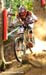 Greg Minnaar (RSA) Santa Cruz Syndicate clearly not enjoying his run 		CREDITS:  		TITLE: World Cup Val di Sole 2011 		COPYRIGHT: Rob Jones/www.canadiancyclist.com 2011� All rights retained - no copying, printing or other manipulation, editing or processi