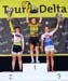 Tour de Delta Overall: Joanie Caron (Colavita-espnW Pro Cycling) 2nd, Stephanie Roorda (Local Ride/Dr. Vie Superfoods) 1st, Jenny Lehmann (Trek Red Truck Racing p/b Mosaic Homes) 3rd. 		CREDITS:  		TITLE:  		COPYRIGHT: Copyright Greg Descantes