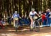 Catharine Pendrel and teammate Georgia Gould (Luna Pro Team) 		CREDITS:  		TITLE: Nove Mesto na Morave World Cup 		COPYRIGHT: Rob Jones/www.canadiancyclist.com 2012� All rights retained - no use permitted without prior, written permission