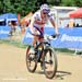 Annie Last (Milka Brentjens MTB Racing Team) went out fast and was the early leader 		CREDITS:  		TITLE: Pietermaritzburg World Cup 		COPYRIGHT: Rob Jones/www.canadiancyclist.com 2012� All rights retained - no use permitted without prior, written permissi