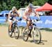 Elisabeth Osl (Ghost Factory Racing Team) and Blaza Klemencic (Felt Oetztal X - Bionic Team) 		CREDITS:  		TITLE: Pietermaritzburg World Cup 		COPYRIGHT: Rob Jones/www.canadiancyclist.com 2012� All rights retained - no use permitted without prior, written