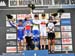 Podium: Pauline Ferrand Prevot, Julie Bresset, Catharine Pendrel, Maja Wloszczowska, Blaza Klemencic  		CREDITS:  		TITLE: Houffalize World Cup 		COPYRIGHT: Rob Jones/www.canadiancyclist.com 2012� All rights retained - no use permitted without prior, writ