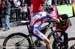 Keegan Swenson (Team USA) was exhausted at the end of the race 		CREDITS:  		TITLE: La Bresse World Cup 		COPYRIGHT: Rob Jones/www.canadiancyclist.com 2012� All rights retained - no use permitted without prior, written permission
