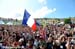 Fans were stacked deep at the podium 		CREDITS:  		TITLE: La Bresse World Cup 		COPYRIGHT: Rob Jones/www.canadiancyclist.com 2012� All rights retained - no use permitted without prior, written permission