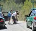 Cousin in the break suffered a flat on one of the climbs 		CREDITS:  		TITLE: 2012 Tour of Turkey 		COPYRIGHT: Rob Jones/www.canadiancyclist.com 2012� All rights retained - no use permitted without prior, written permission