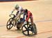 Pendleton takes herself down... 		CREDITS:  		TITLE: 2012 Track World Championships, Melbourne 		COPYRIGHT: Rob Jones/www.canadiancyclist.com 2012� All rights retained - no use permitted without prior, written permission