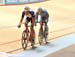 Bobby Lea (USA) and Moreno De Pauw (Belgium) opened a half-lap margin on the field 		CREDITS:  		TITLE: 2012 Track World Championships, Melbourne 		COPYRIGHT: Rob Jones/www.canadiancyclist.com 2012� All rights retained - no use permitted without prior, wr