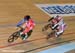 Rn 1 repechage - Victoria Pendleton (Great Britain)  won heat to advance 		CREDITS:  		TITLE: 2012 Track World Championships, Melbourne 		COPYRIGHT: Rob Jones/www.canadiancyclist.com 2012� All rights retained - no use permitted without prior, written perm