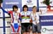 Ekaterina Gnidenko, Anna Meares, Kristina Vogel 		CREDITS:  		TITLE: 2012 Track World Championships, Melbourne 		COPYRIGHT: Rob Jones/www.canadiancyclist.com 2012� All rights retained - no use permitted without prior, written permission