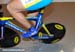 The Ukraine team suffered a flat a few laps into their ride 		CREDITS:  		TITLE: 2012 Track World Championships, Melbourne 		COPYRIGHT: Rob Jones/www.canadiancyclist.com 2012� All rights retained - no use permitted without prior, written permission