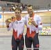 Daniel Chalifour and Alexandre Cloutier with their gold medals 		CREDITS:  		TITLE: 2015 Para Pan Am track Cycling 		COPYRIGHT: Rob Jones/www.canadiancyclist.com 2015 -copyright -All rights retained - no use permitted without prior, written permission