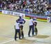 Bauge & Pervis went to 3 rides in their 1/4 final with Bauge eventually moving on 		CREDITS:  		TITLE: 2015 Track World Championships 		COPYRIGHT: Rob Jones/www.canadiancyclist.com 2015 -copyright -All rights retained - no use permitted without prior, wri